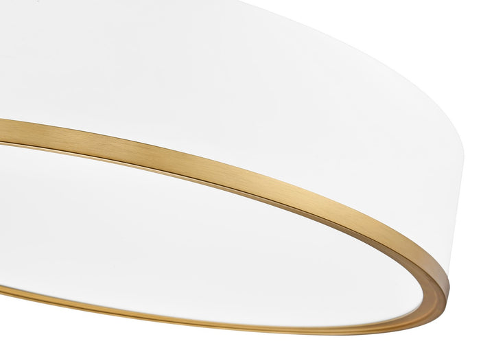 Z-Lite Canada - 1018F20-MW-MGLD-LED - LED Flush Mount - Bradley - Matte White + Modern Gold