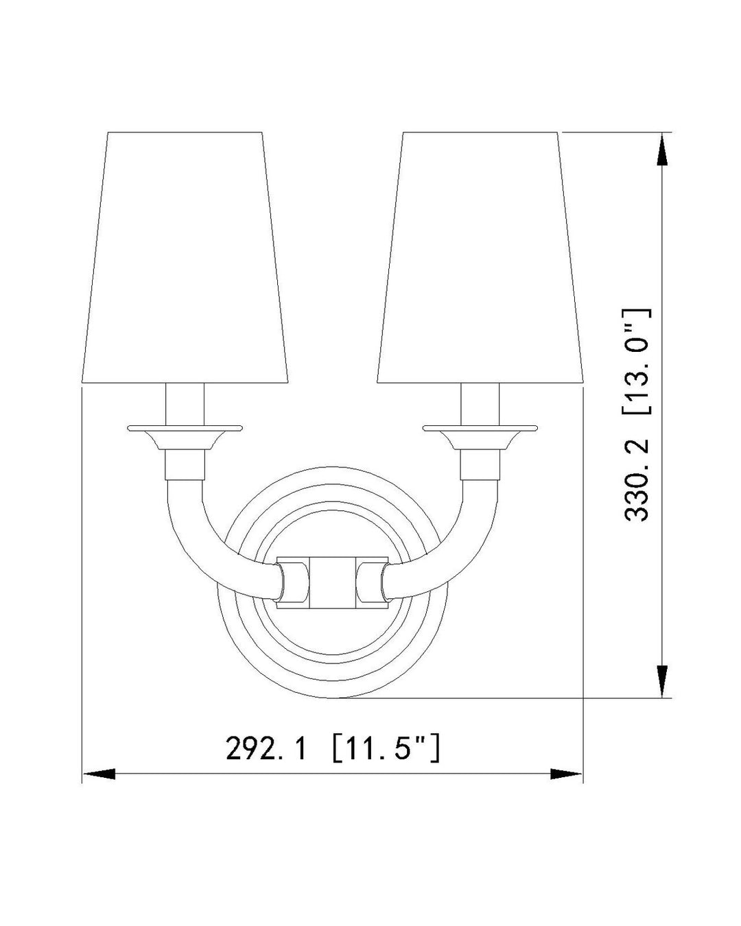 Z-Lite Canada - 1950-2S-BN - Two Light Wall Sconce - Katerina - Brushed Nickel