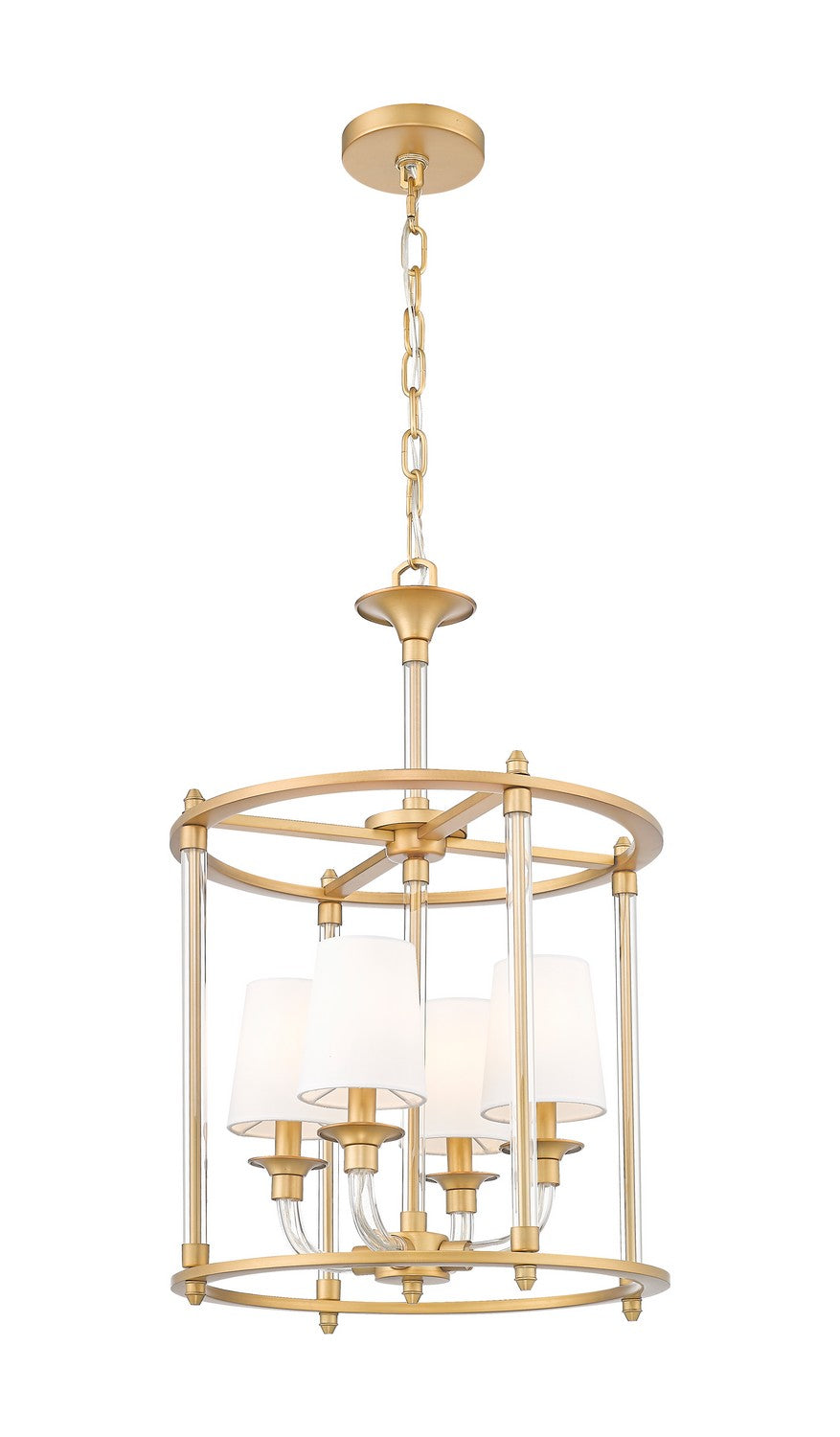 Z-Lite Canada - 1950-4C-RB - Four Light Chandelier - Katerina - Rubbed Brass