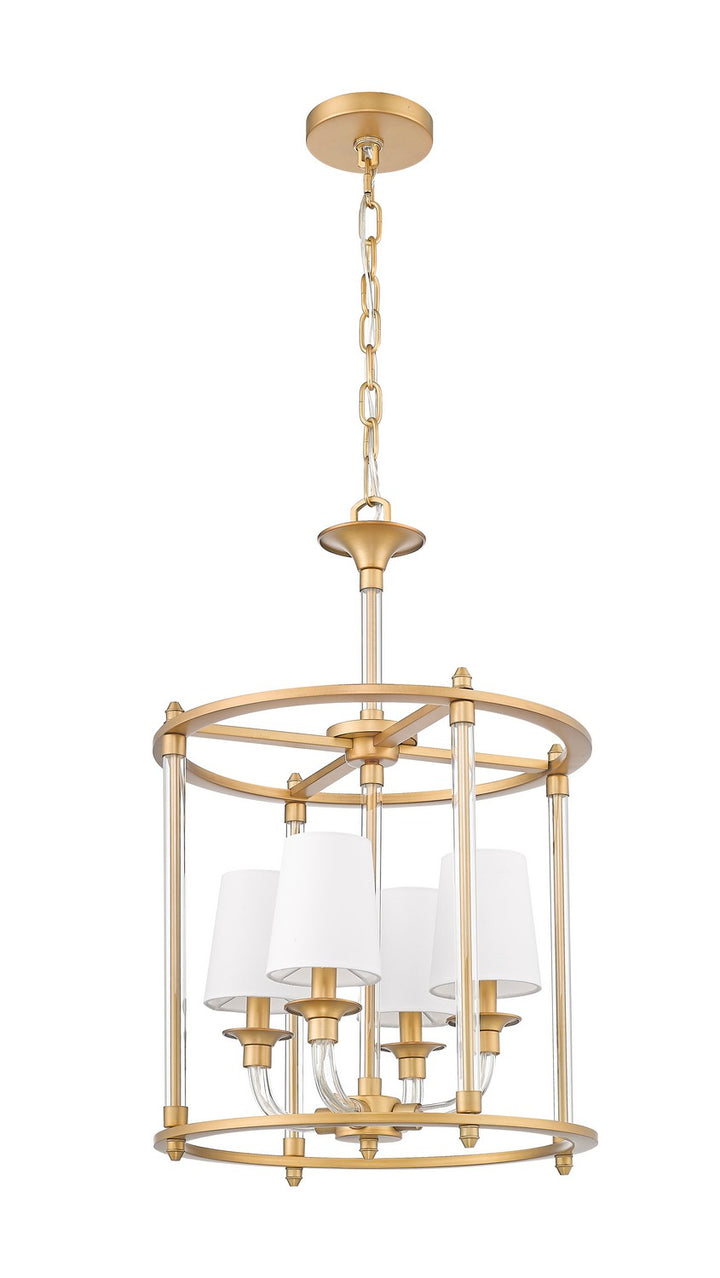 Z-Lite Canada - 1950-4C-RB - Four Light Chandelier - Katerina - Rubbed Brass