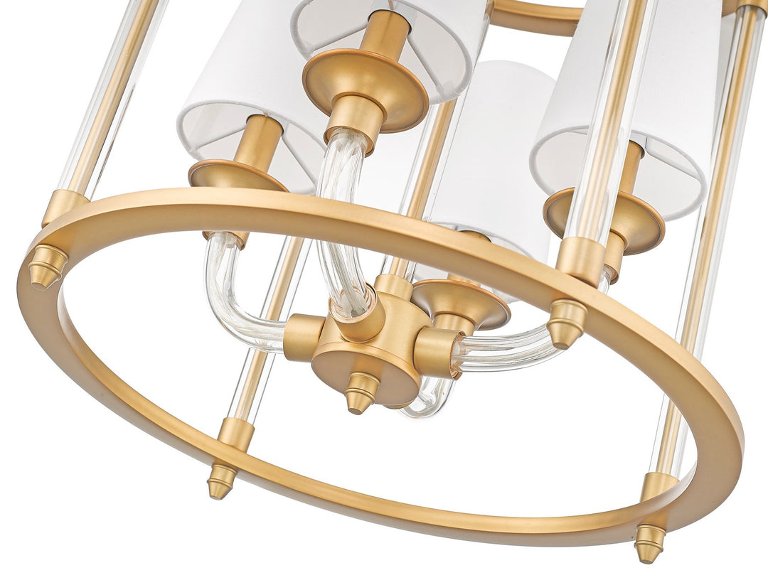 Z-Lite Canada - 1950-4C-RB - Four Light Chandelier - Katerina - Rubbed Brass