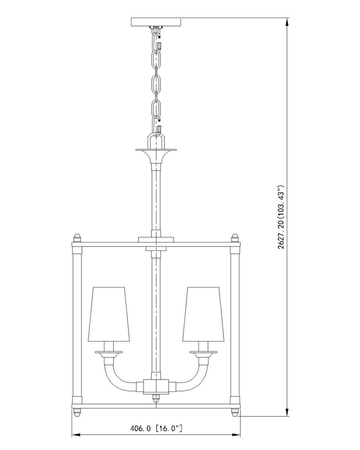 Z-Lite Canada - 1950-4C-RB - Four Light Chandelier - Katerina - Rubbed Brass