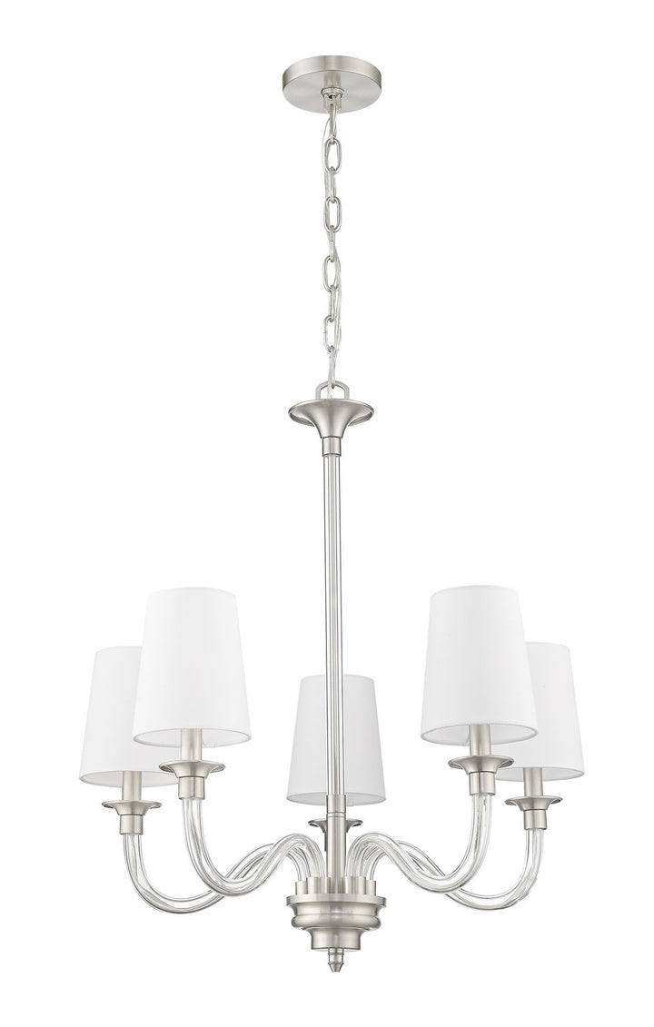 Z-Lite Canada - 1950-5BN - Five Light Chandelier - Katerina - Brushed Nickel