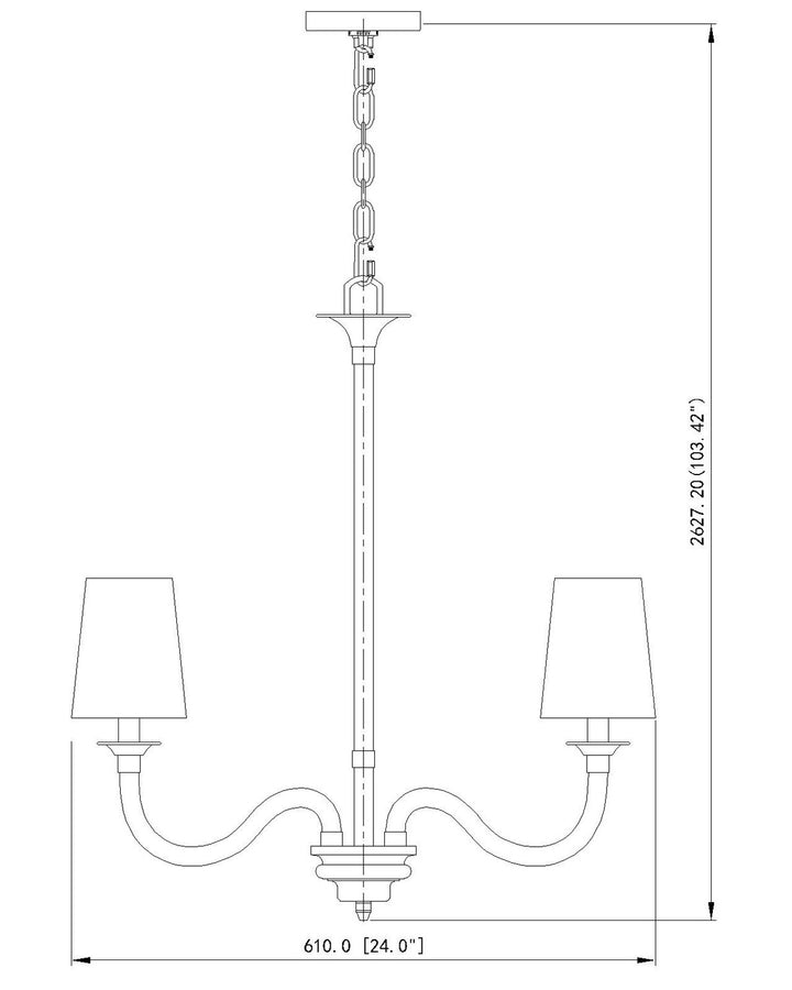 Z-Lite Canada - 1950-5BN - Five Light Chandelier - Katerina - Brushed Nickel