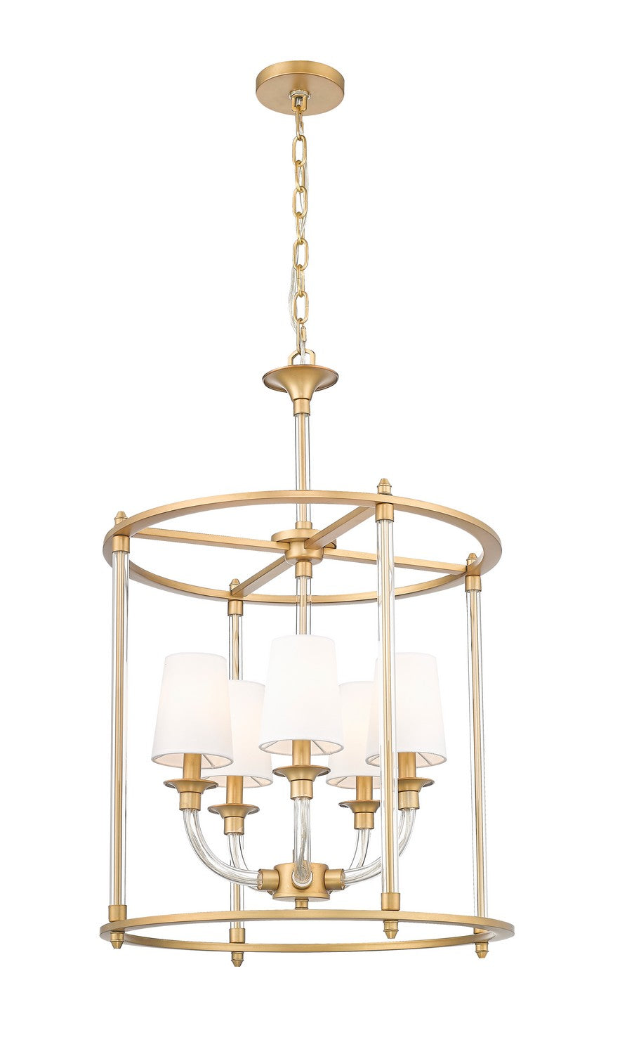 Z-Lite Canada - 1950-5C-RB - Five Light Chandelier - Katerina - Rubbed Brass