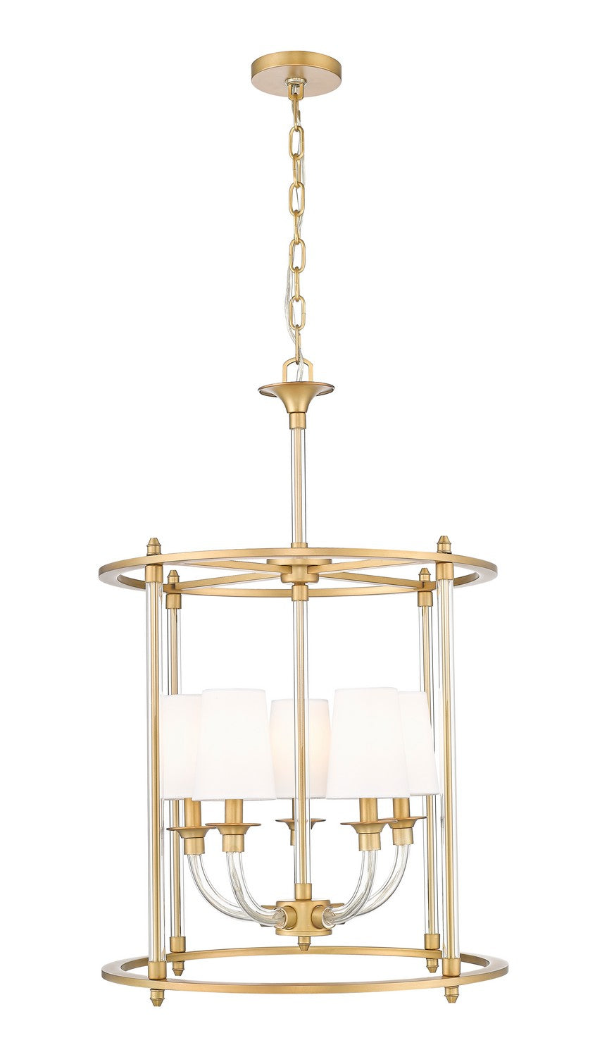 Z-Lite Canada - 1950-5C-RB - Five Light Chandelier - Katerina - Rubbed Brass
