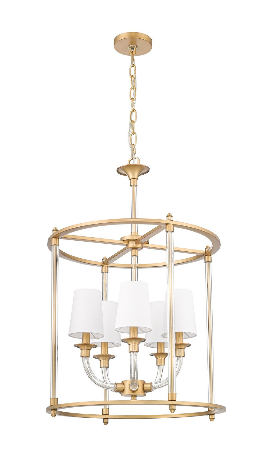 Z-Lite Canada - 1950-5C-RB - Five Light Chandelier - Katerina - Rubbed Brass