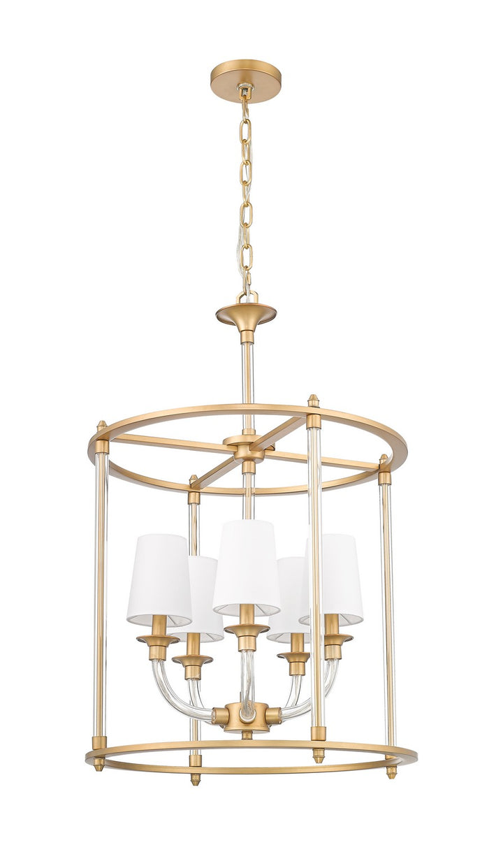 Z-Lite Canada - 1950-5C-RB - Five Light Chandelier - Katerina - Rubbed Brass