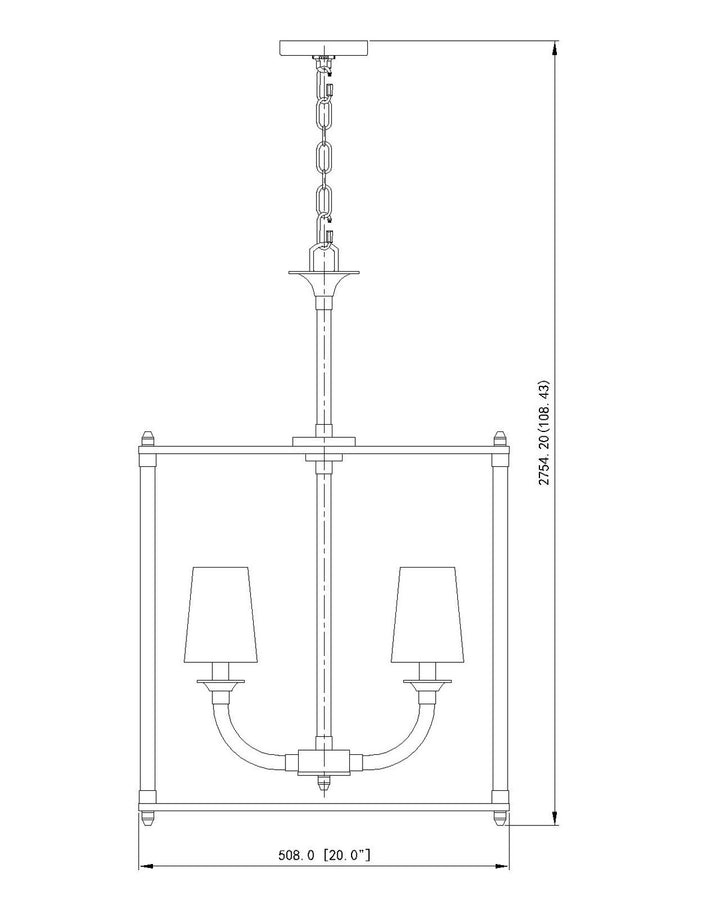 Z-Lite Canada - 1950-5C-RB - Five Light Chandelier - Katerina - Rubbed Brass
