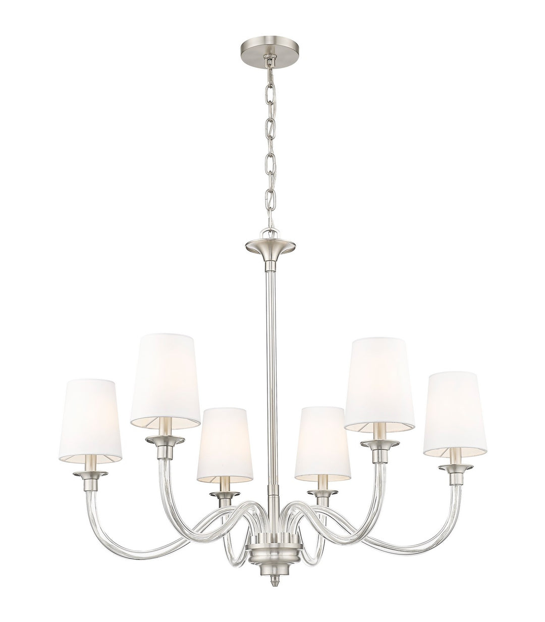 Z-Lite Canada - 1950-6BN - Six Light Chandelier - Katerina - Brushed Nickel