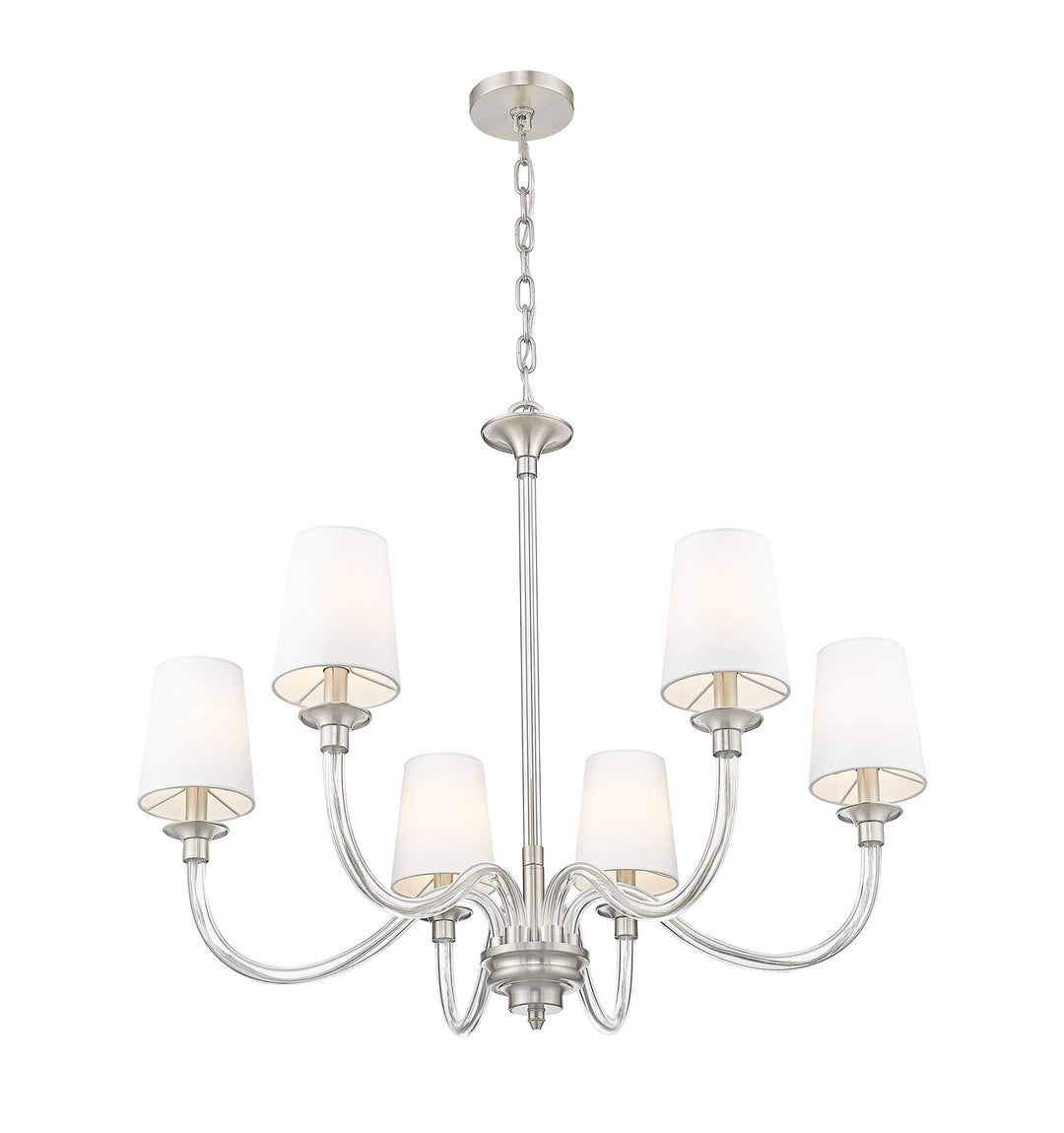 Z-Lite Canada - 1950-6BN - Six Light Chandelier - Katerina - Brushed Nickel