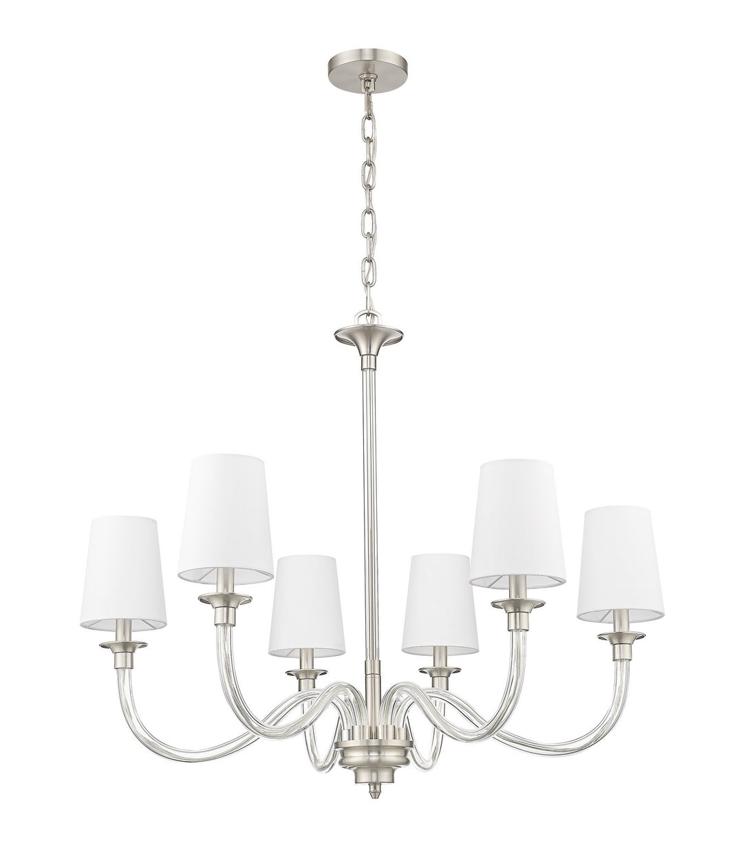 Z-Lite Canada - 1950-6BN - Six Light Chandelier - Katerina - Brushed Nickel