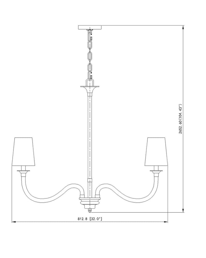 Z-Lite Canada - 1950-6BN - Six Light Chandelier - Katerina - Brushed Nickel