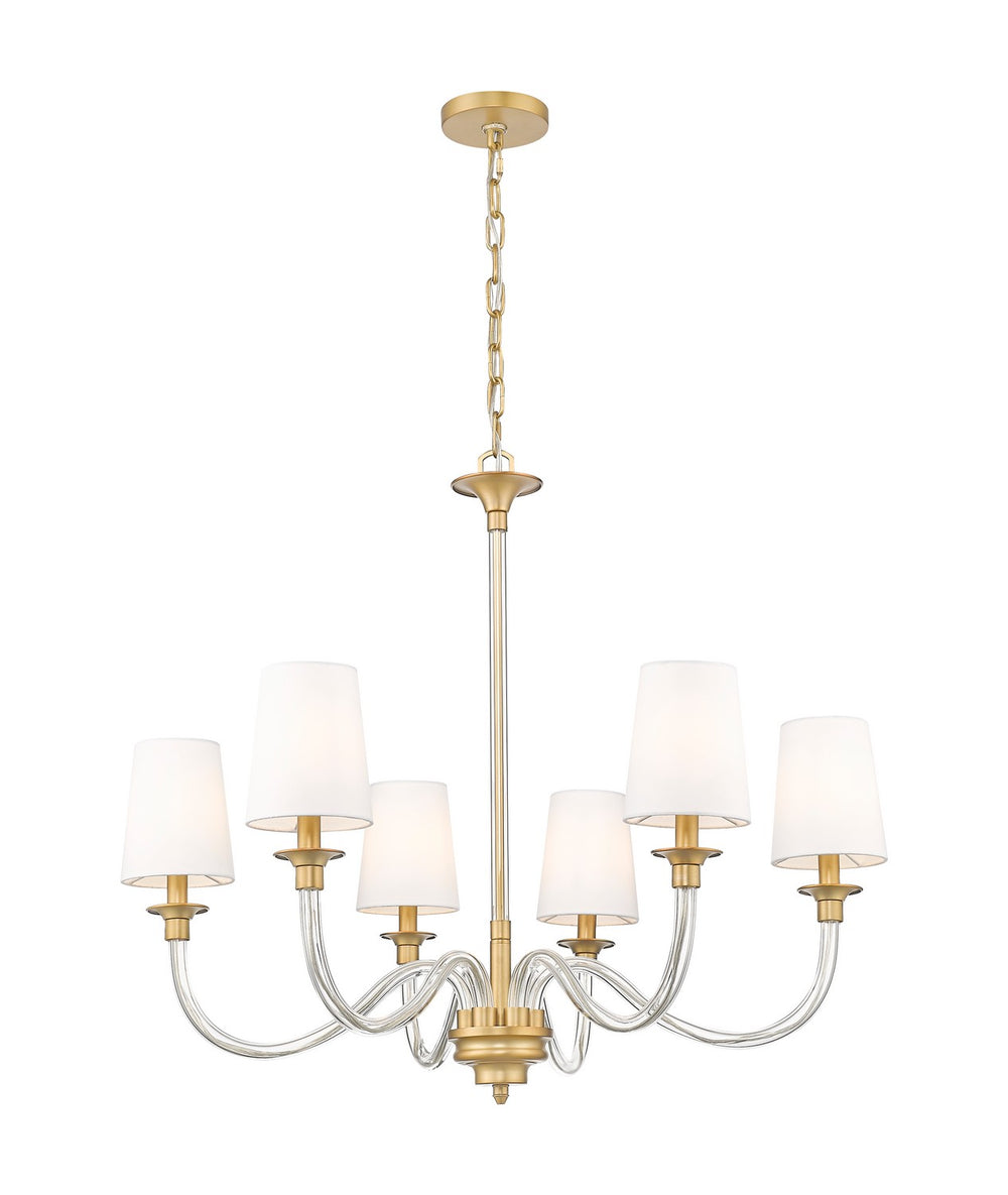 Z-Lite Canada - 1950-6RB - Six Light Chandelier - Katerina - Rubbed Brass