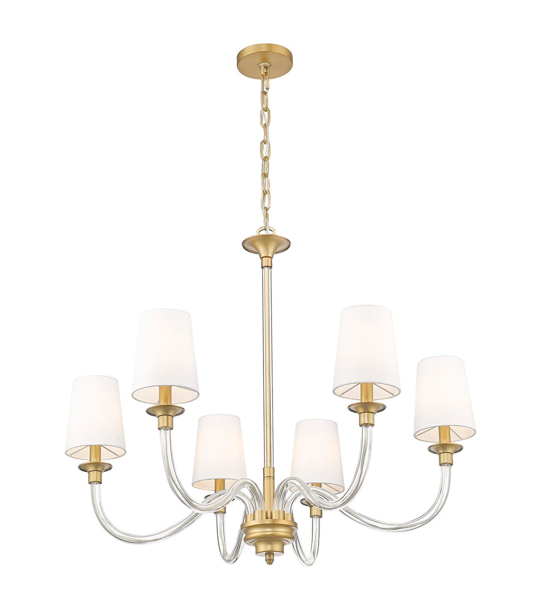 Z-Lite Canada - 1950-6RB - Six Light Chandelier - Katerina - Rubbed Brass
