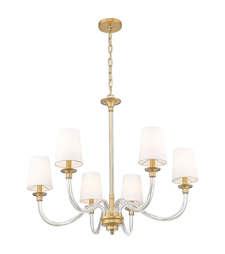 Z-Lite Canada - 1950-6RB - Six Light Chandelier - Katerina - Rubbed Brass