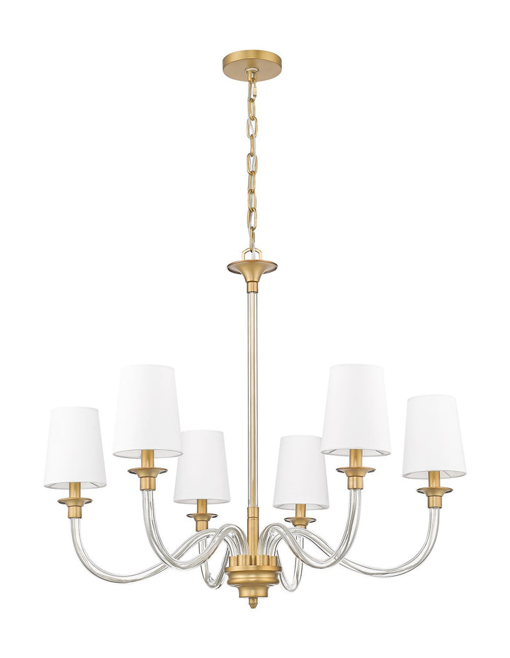 Z-Lite Canada - 1950-6RB - Six Light Chandelier - Katerina - Rubbed Brass