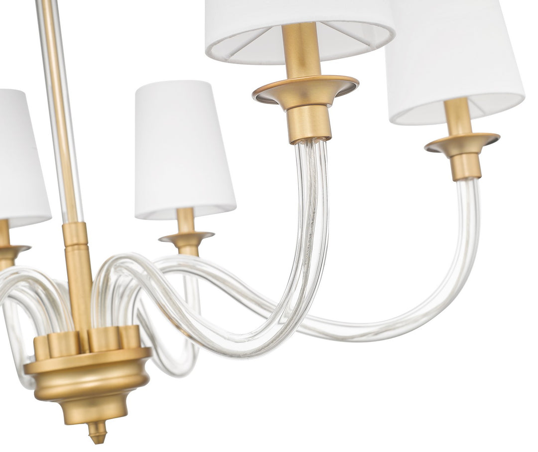 Z-Lite Canada - 1950-6RB - Six Light Chandelier - Katerina - Rubbed Brass