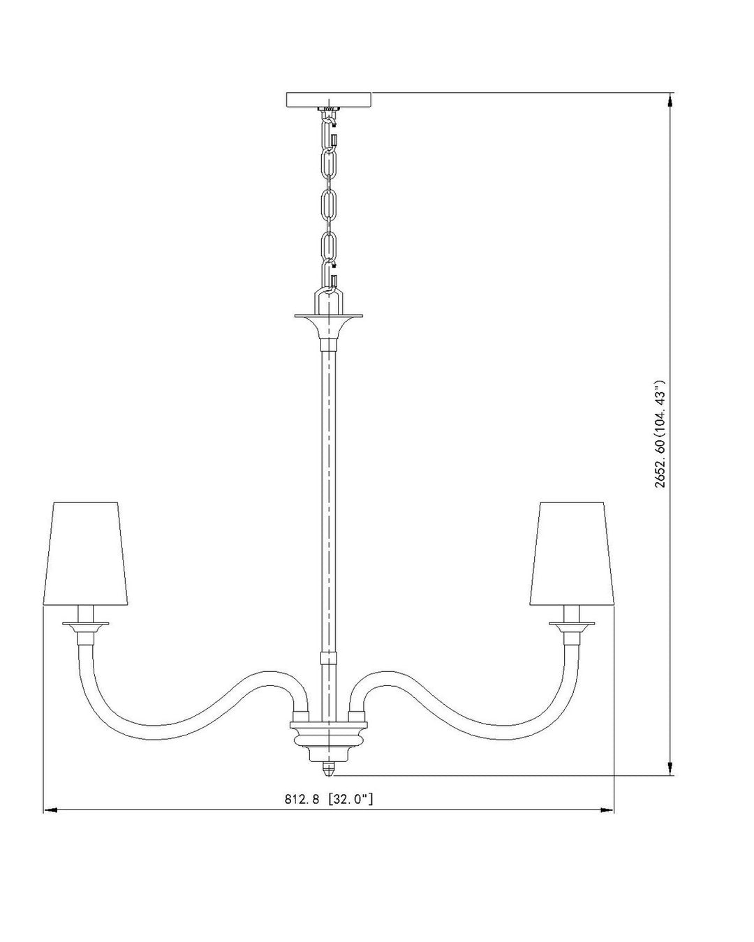 Z-Lite Canada - 1950-6RB - Six Light Chandelier - Katerina - Rubbed Brass
