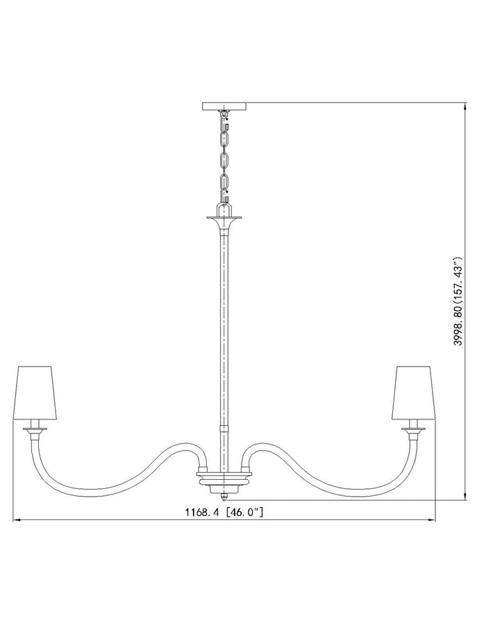 Z-Lite Canada - 1950-8RB - Eight Light Chandelier - Katerina - Rubbed Brass
