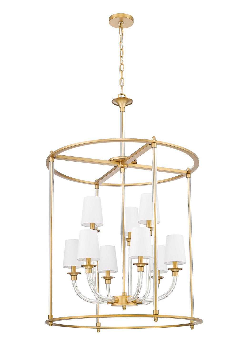 Z-Lite Canada - 1950-9C-RB - Nine Light Chandelier - Katerina - Rubbed Brass