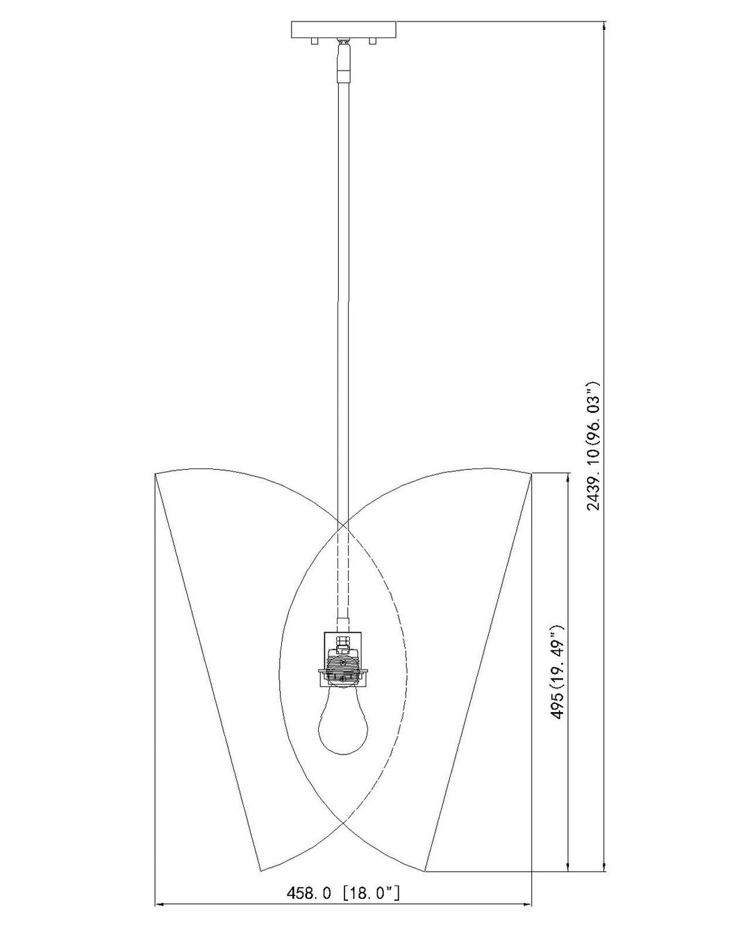 Z-Lite Canada - 1951P18-MB - One Light Pendant - Salone - Matte Black