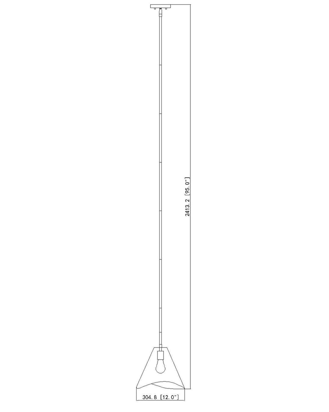 Z-Lite Canada - 1952P12-BN - One Light Pendant - Aria - Brushed Nickel