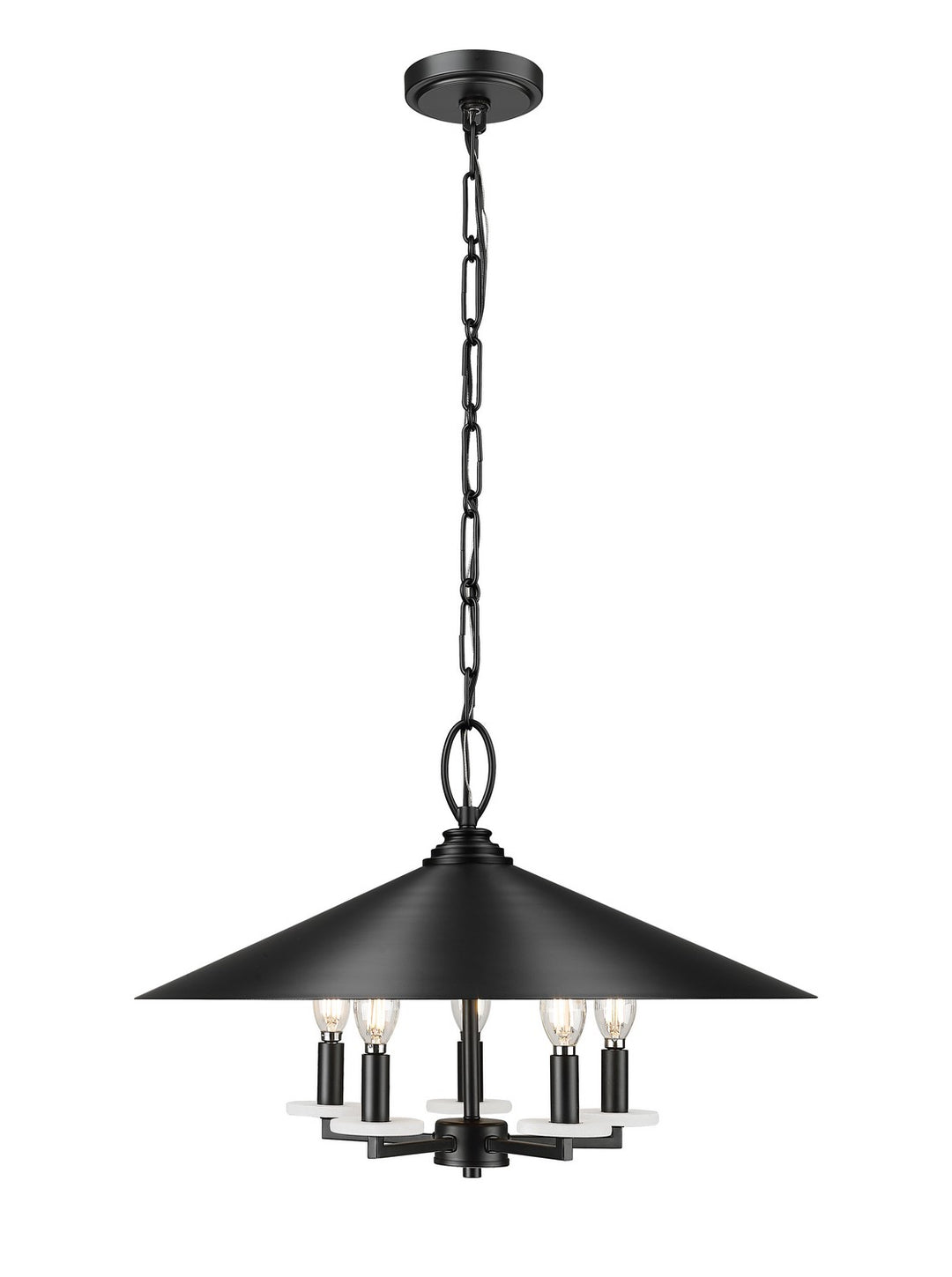 Z-Lite Canada - 1953-22MB - Five Light Pendant - Rialto - Matte Black
