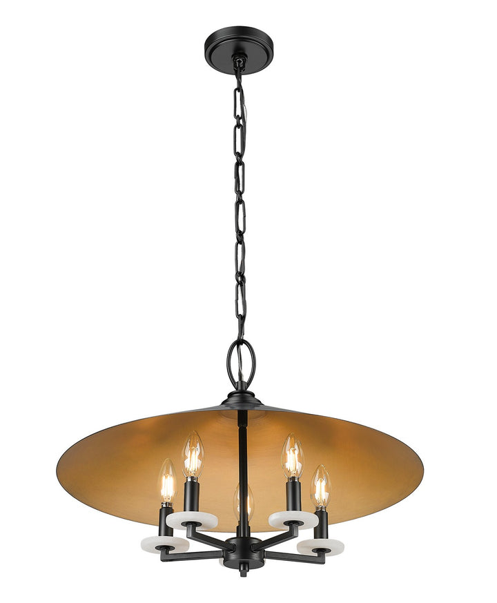 Z-Lite Canada - 1953-22MB - Five Light Pendant - Rialto - Matte Black