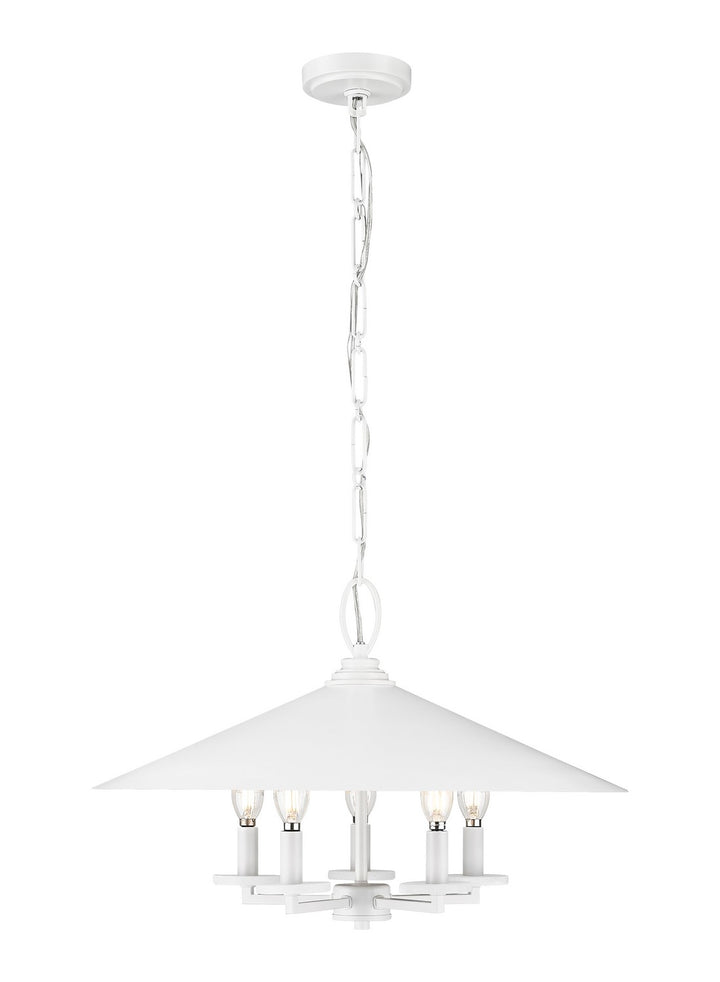 Z-Lite Canada - 1953-22MW - Five Light Pendant - Rialto - Matte White