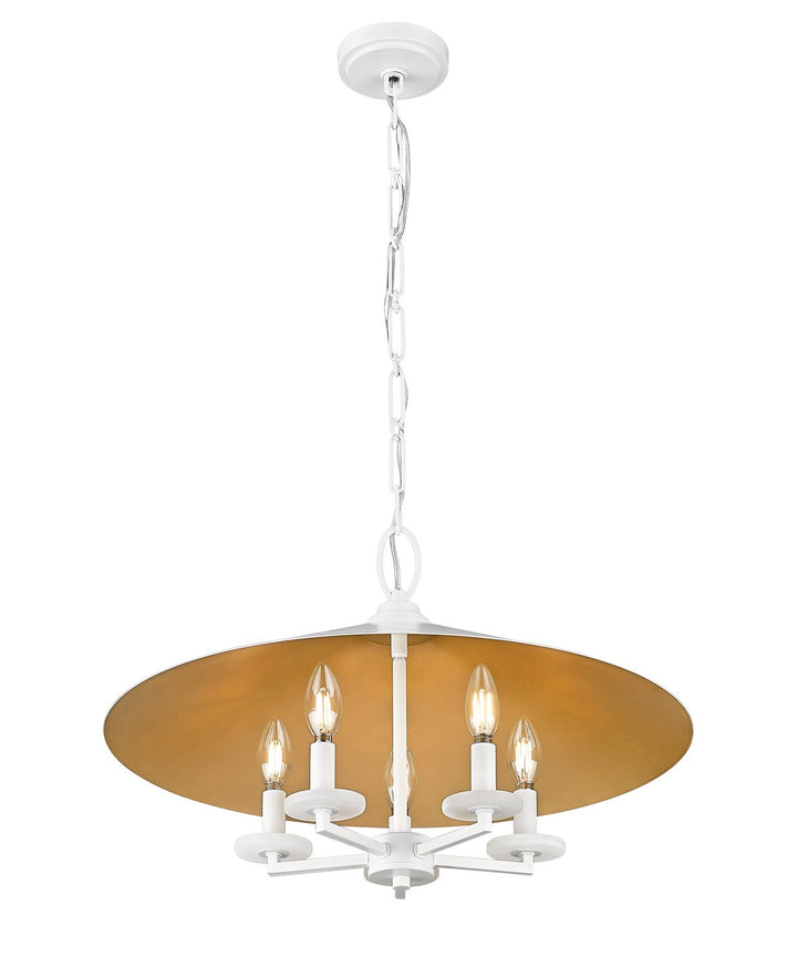 Z-Lite Canada - 1953-22MW - Five Light Pendant - Rialto - Matte White