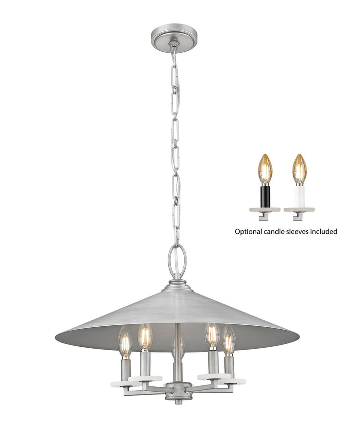 Z-Lite Canada - 1953-22SPT - Five Light Pendant - Rialto - Signature Pewter