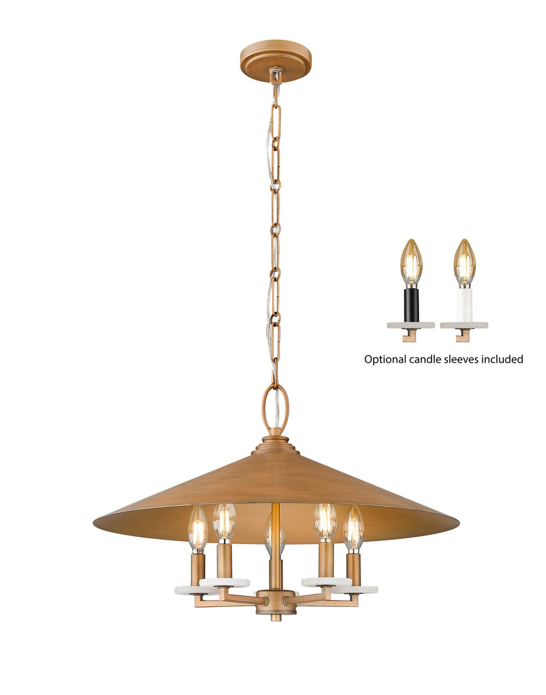 Z-Lite Canada - 1953-22SGD - Five Light Pendant - Rialto - Signature Gold