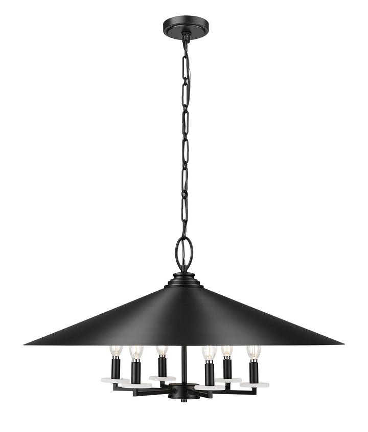 Z-Lite Canada - 1953-32MB - Six Light Pendant - Rialto - Matte Black
