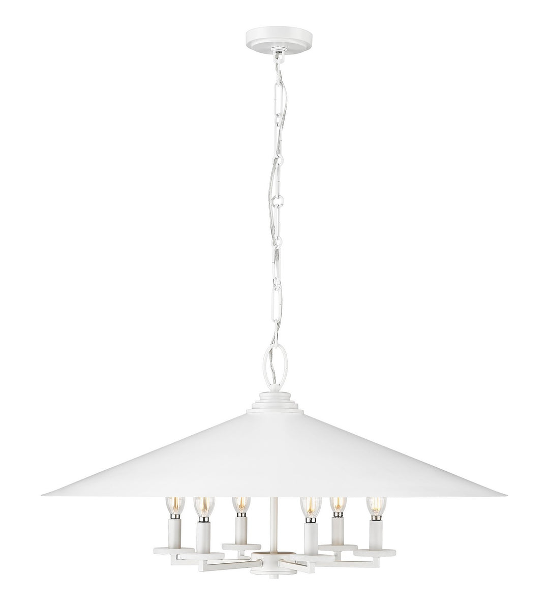 Z-Lite Canada - 1953-32MW - Six Light Pendant - Rialto - Matte White