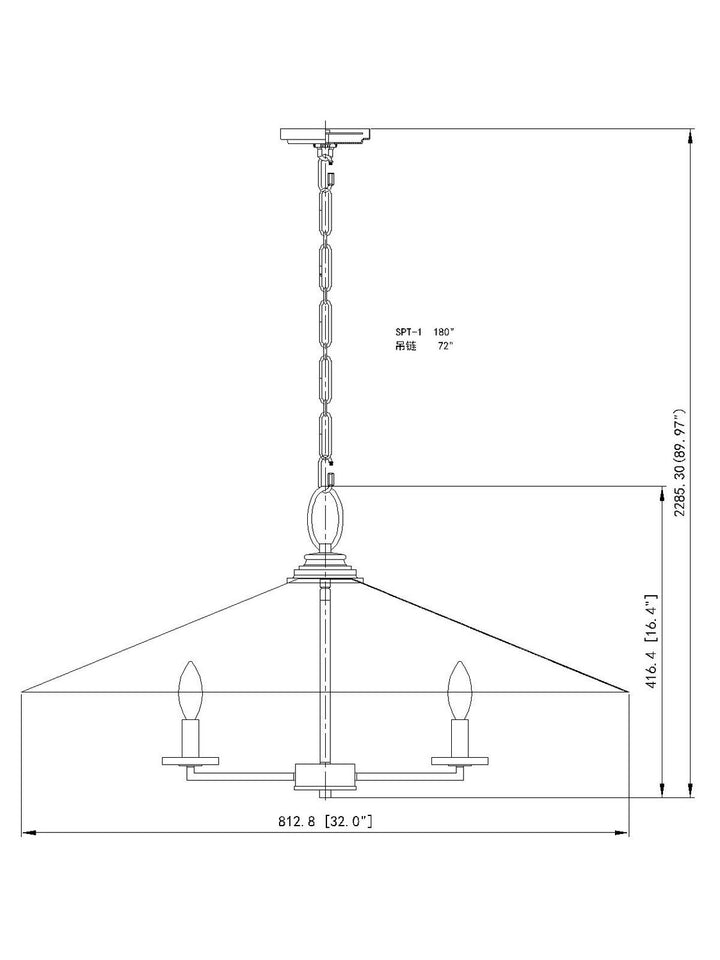 Z-Lite Canada - 1953-32MW - Six Light Pendant - Rialto - Matte White