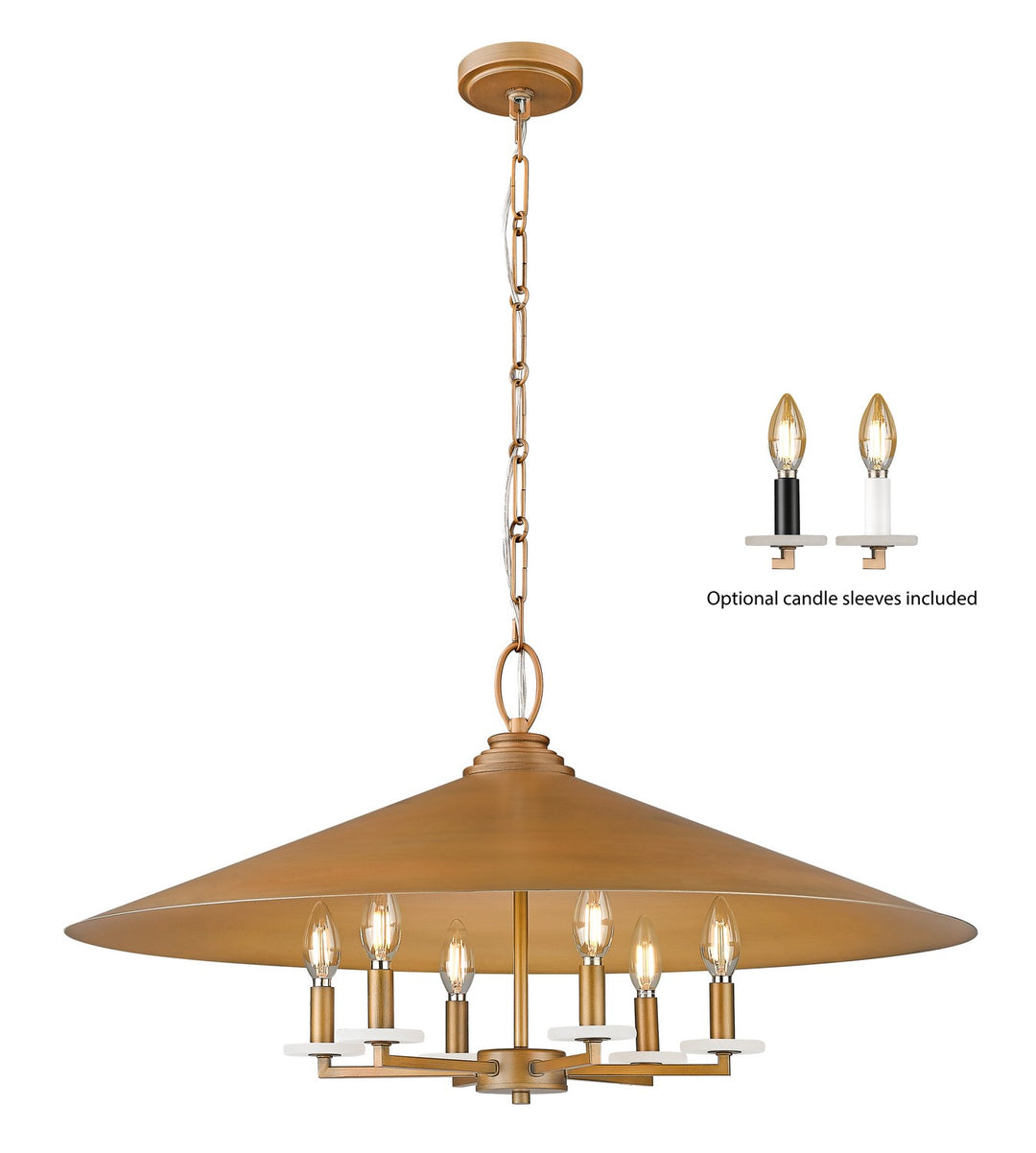 Z-Lite Canada - 1953-32SGD - Six Light Pendant - Rialto - Signature Gold