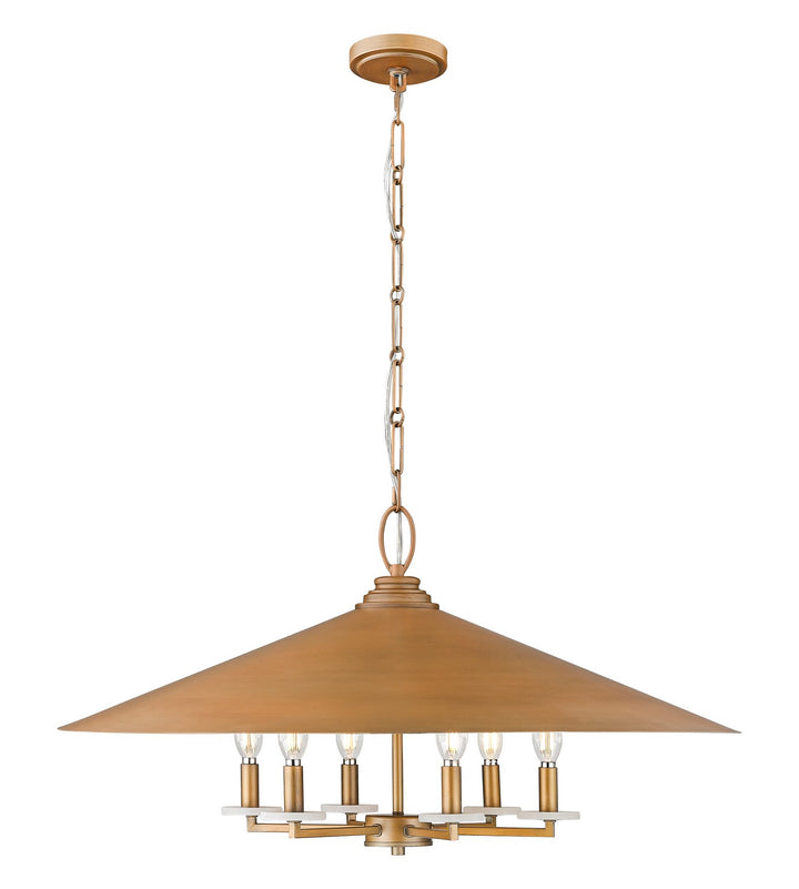 Z-Lite Canada - 1953-32SGD - Six Light Pendant - Rialto - Signature Gold