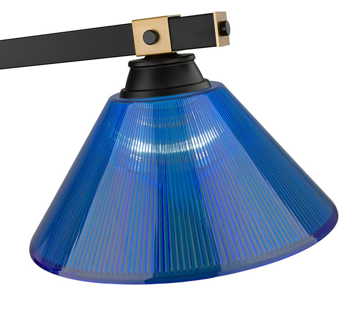 Z-Lite Canada - 1955-3MB-RB-ARDB - Three Light Billiard - Bronte - Matte Black + Rubbed Brass