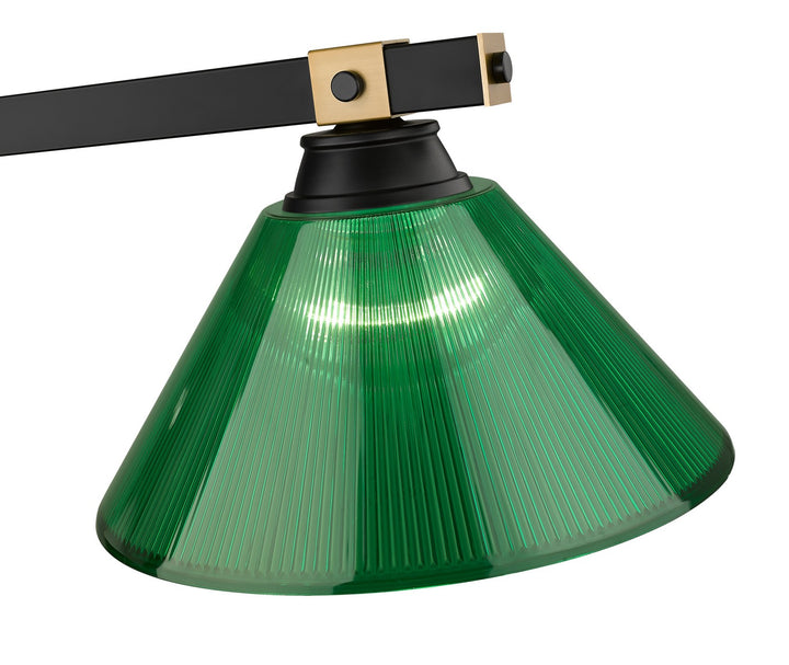 Z-Lite Canada - 1955-3MB-RB-ARG - Three Light Billiard - Bronte - Matte Black + Rubbed Brass
