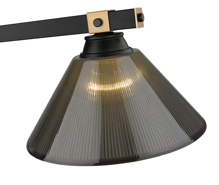 Z-Lite Canada - 1955-3MB-RB-ARS - Three Light Billiard - Bronte - Matte Black + Rubbed Brass