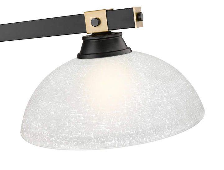 Z-Lite Canada - 1955-3MB-RB-DWL14 - Three Light Billiard - Bronte - Matte Black + Rubbed Brass