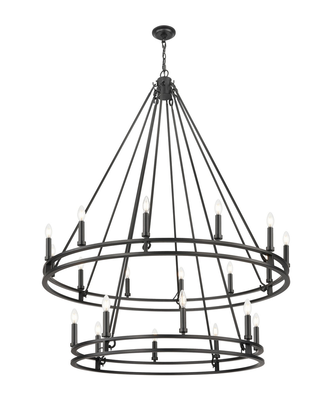 Z-Lite Canada - 4005-20MB - 20 Light Chandelier - Dennison - Matte Black