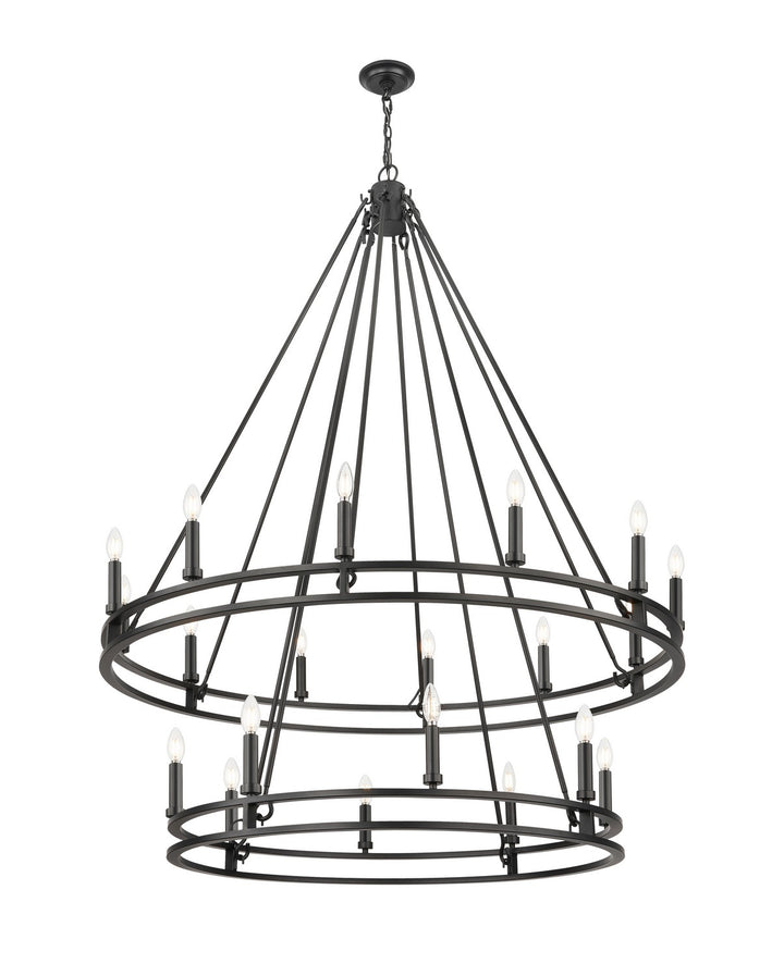 Z-Lite Canada - 4005-20MB - 20 Light Chandelier - Dennison - Matte Black