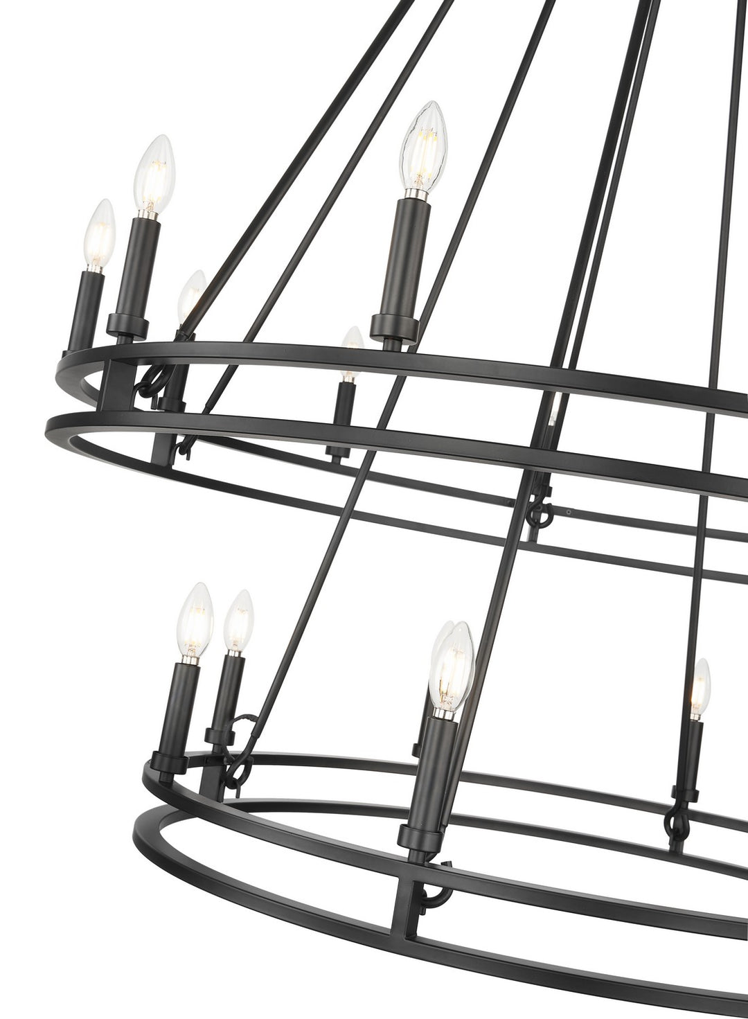 Z-Lite Canada - 4005-20MB - 20 Light Chandelier - Dennison - Matte Black