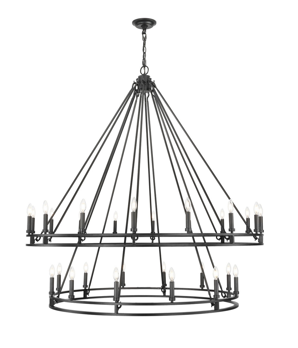 Z-Lite Canada - 4005-28MB - 28 Light Chandelier - Dennison - Matte Black