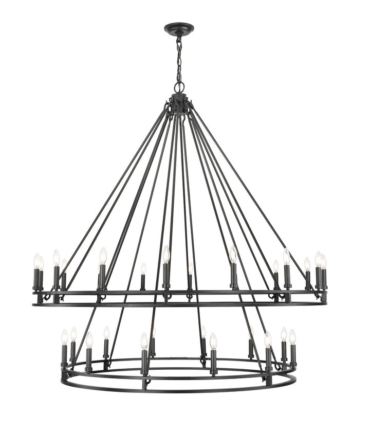 Z-Lite Canada - 4005-28MB - 28 Light Chandelier - Dennison - Matte Black