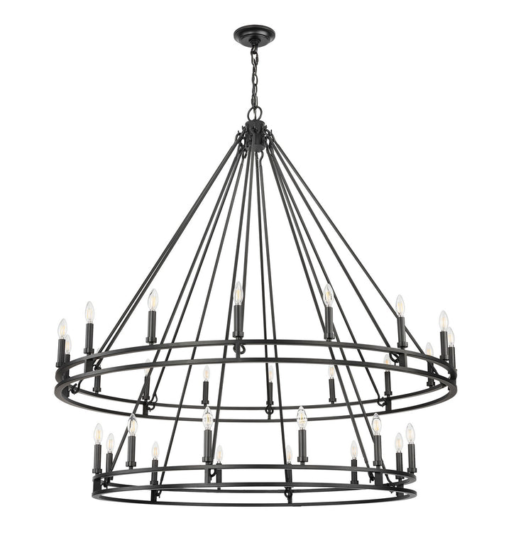 Z-Lite Canada - 4005-28MB - 28 Light Chandelier - Dennison - Matte Black