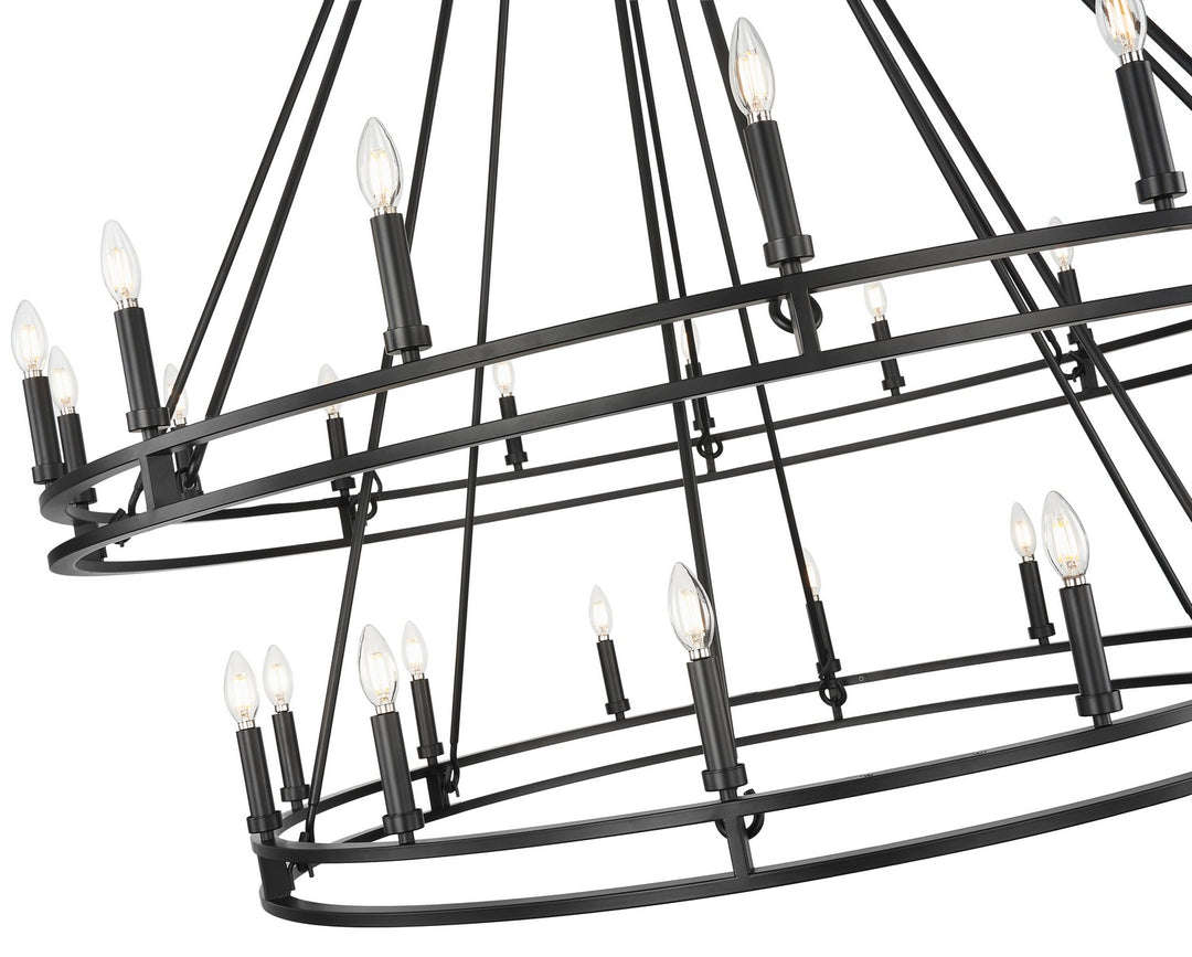 Z-Lite Canada - 4005-28MB - 28 Light Chandelier - Dennison - Matte Black