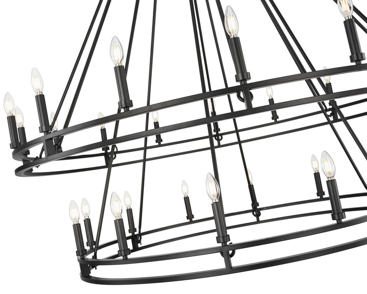Z-Lite Canada - 4005-28MB - 28 Light Chandelier - Dennison - Matte Black